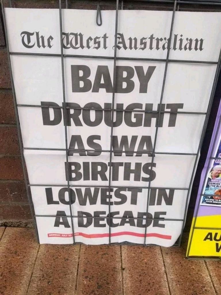 Behind the baby drought