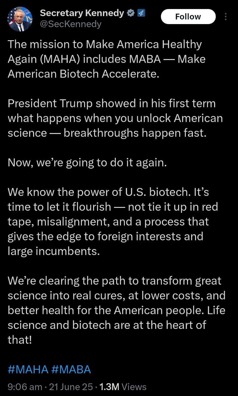 The MAHA double cross