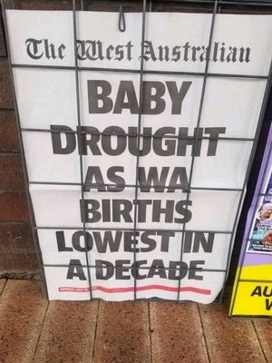 Behind the baby drought