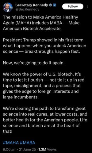 The MAHA double cross